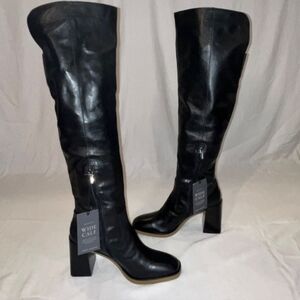 Vince Camuto Black Over the Knee Boots